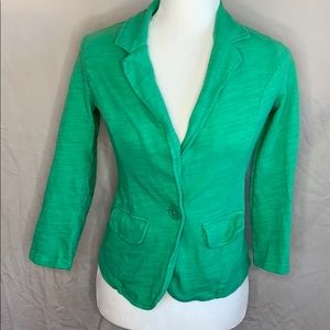 Caslon Emerald Green Cotton Blazer
